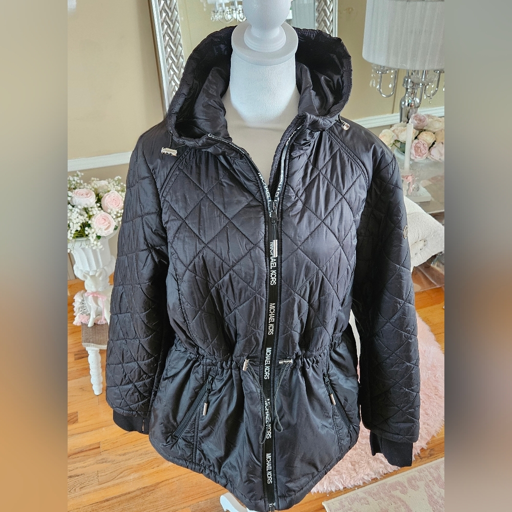 Michael Kors Black Quilted Puffer Jacket